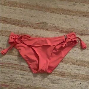 BECCA Ruffle Loop Tie Side Hipster Bikini Bottom